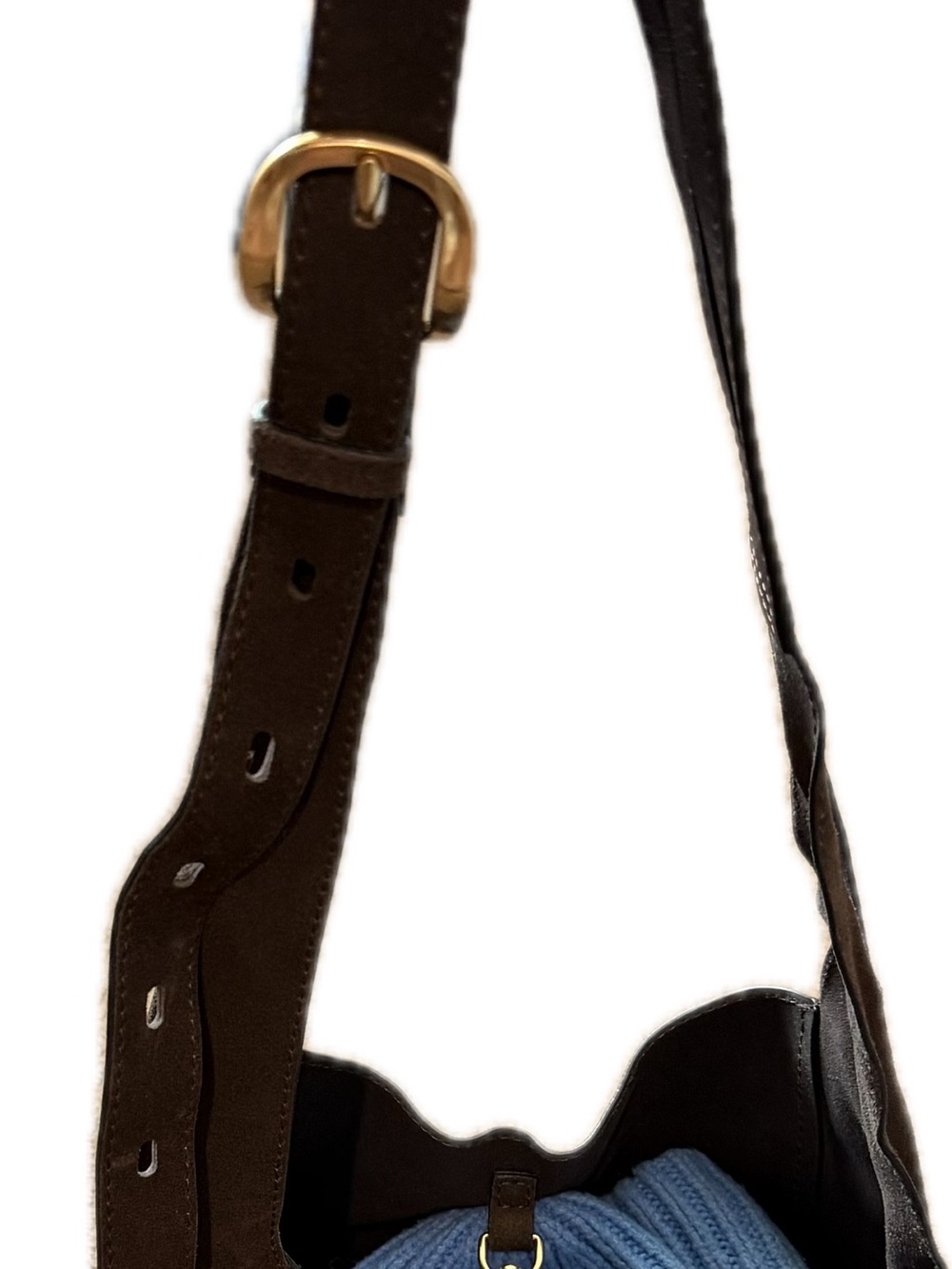 NWT rag & bone Belize Small Shopper Bag, Dark Espresso Suede — Retail $378 - Picture 2 of 5
